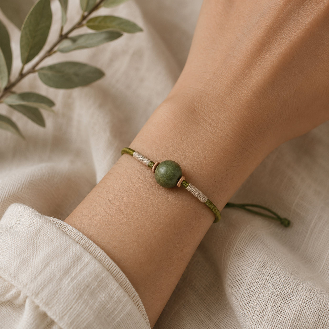 ROOT — Wood · Grove Herbal Bracelet